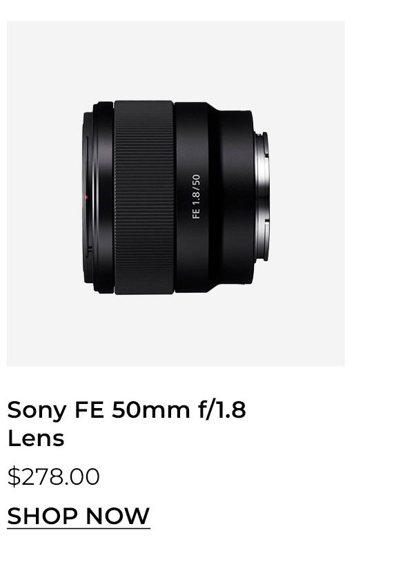 Sony FE 50mm f/1.8 Lens