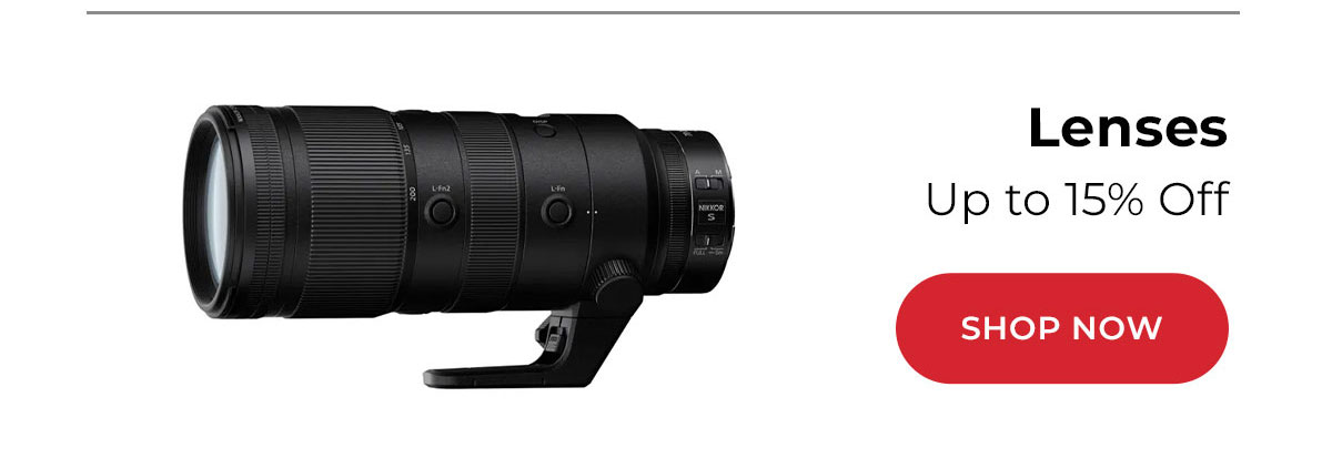 lenses: up to 15% off