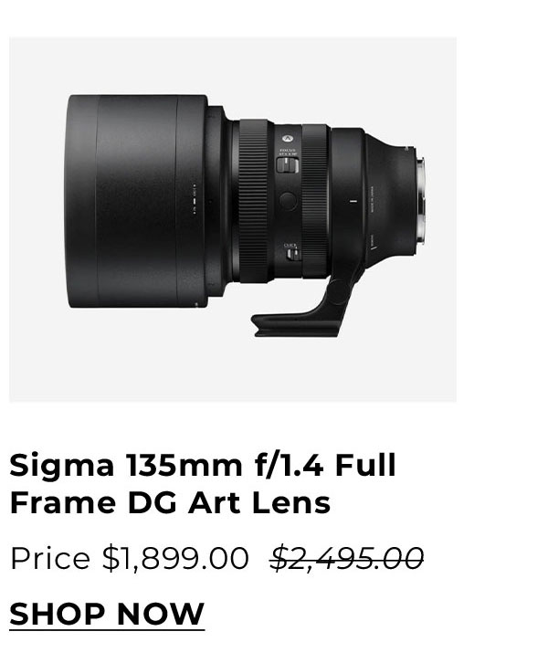 Sigma 135mm f/1.4 Full Frame DG Art Lens (L Mount)