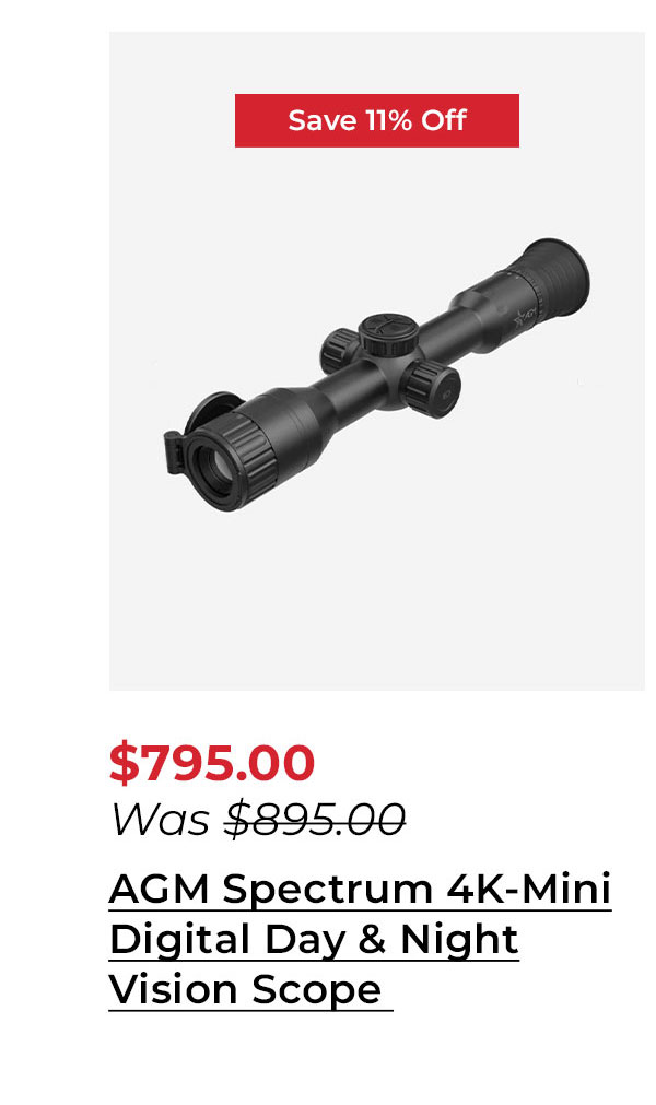 AGM Spectrum 4K-Mini Digital Day and Night Vision Scope 4K UHD OLED 800m Range