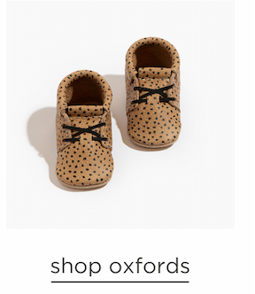 Almond Speckles Oxford Baby Shoe