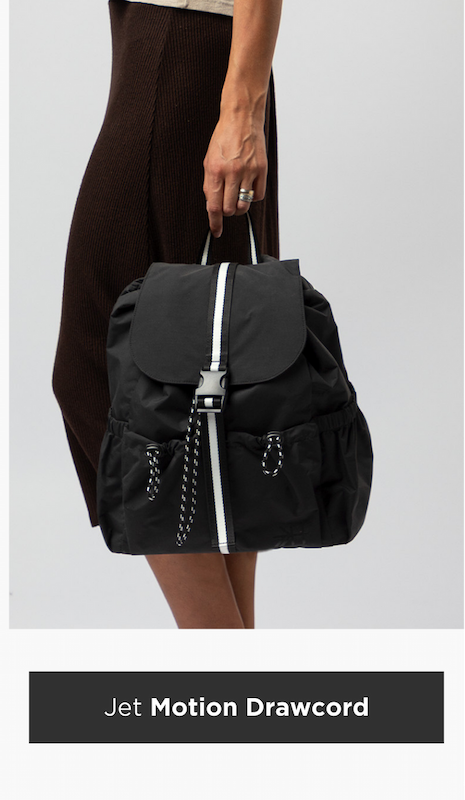 Jet Motion Drawcord Backpack