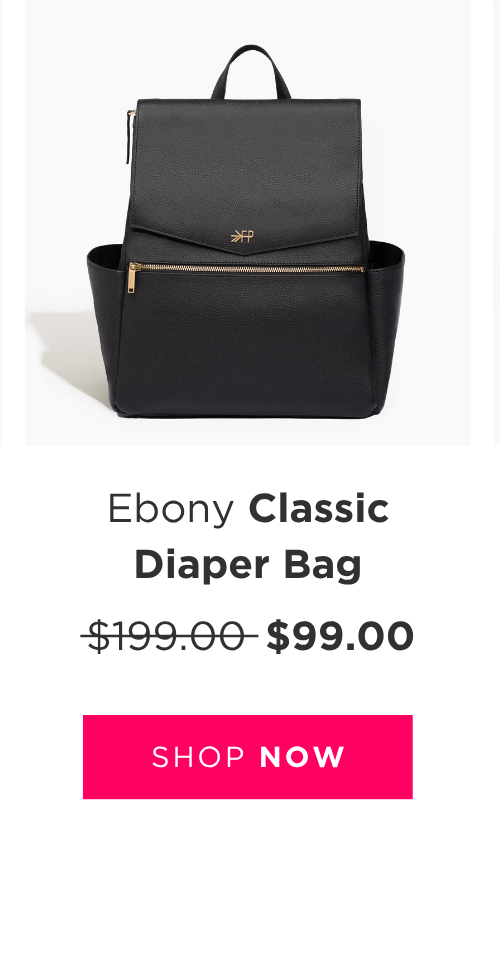 Ebony Classic Diaper Bag