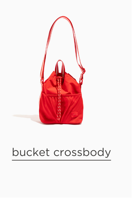 Cherry Motion Bucket Crossbody
