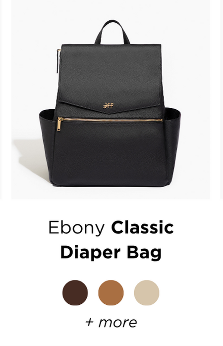 Ebony Classic Diaper Bag