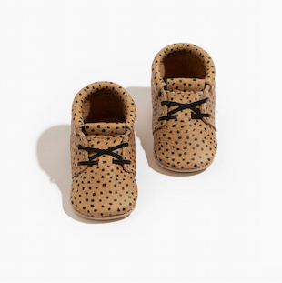 Almond Speckles Oxford Baby Shoe