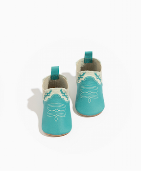 Turquoise Cowboy Chelsea Boot Baby Shoe