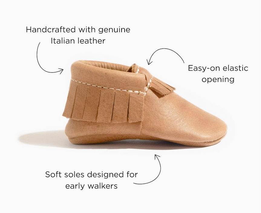 Zion moccasin baby shoe