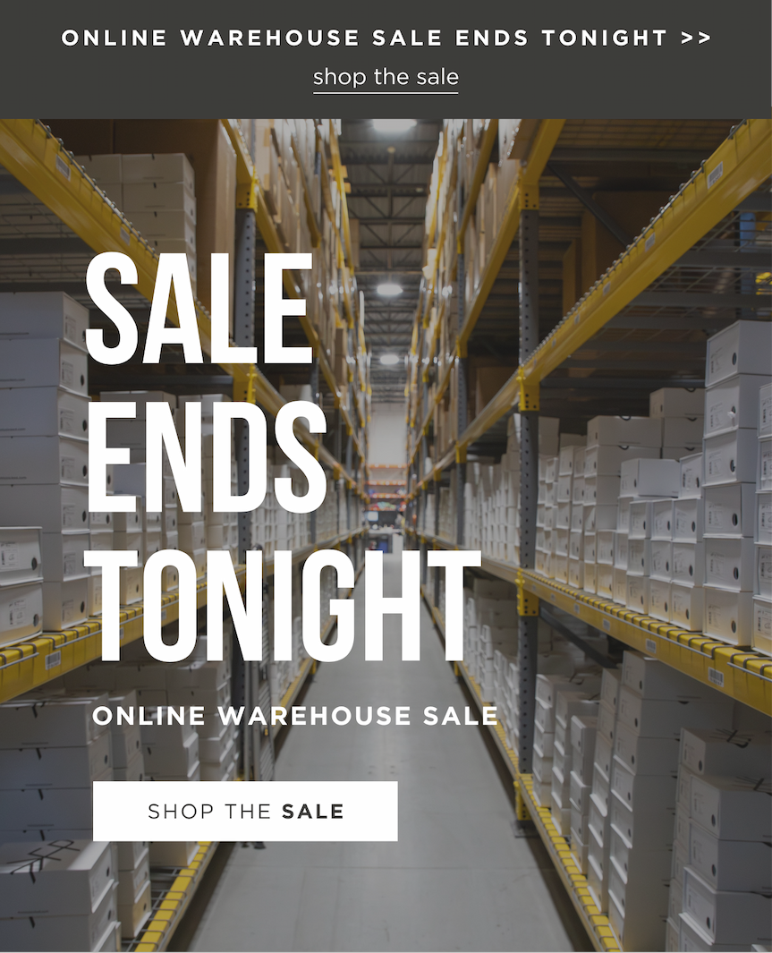 Get ready for the online warehouse sale!