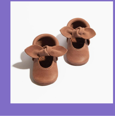 Moab Knotted Bow Baby Shoe