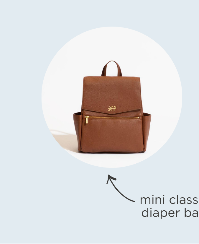 Mini Cognac Classic Diaper Bag II