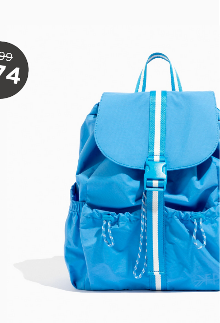 Wave Motion Drawcord Backpack