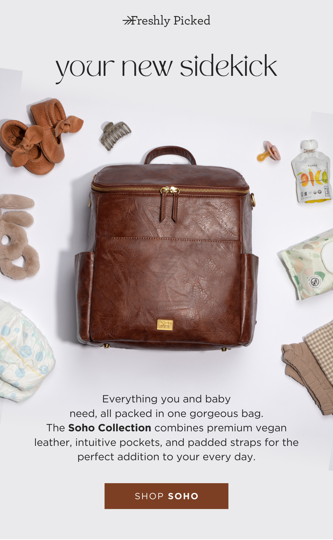 Decaf Soho Diaper Bag