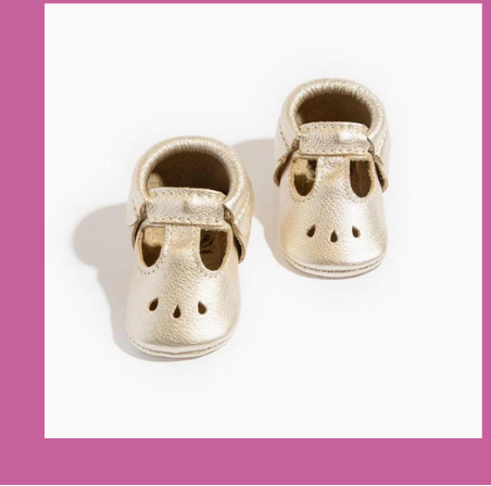 Platinum Mary Jane Baby Shoes