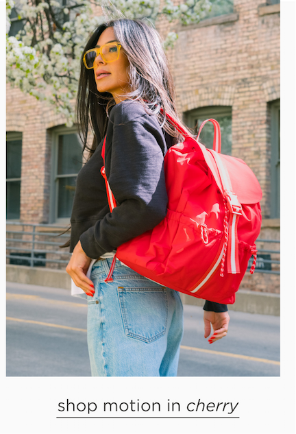 Cherry Motion Drawcord Backpack