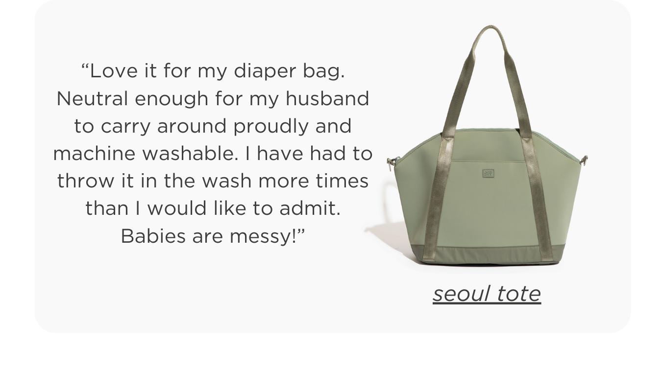 Sage Seoul Diaper Bag Tote