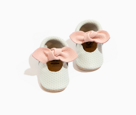 Birdie Knotted Bow Baby Shoe