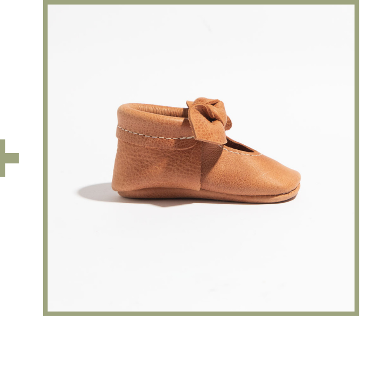 Zion Knotted Bow Baby Shoe