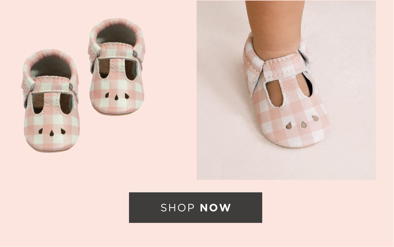 Melon Gingham Mary Jane