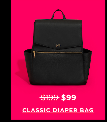 Ebony Classic Diaper Bag