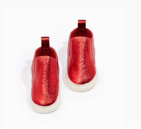 Ruby Red Slip On Baby Shoe