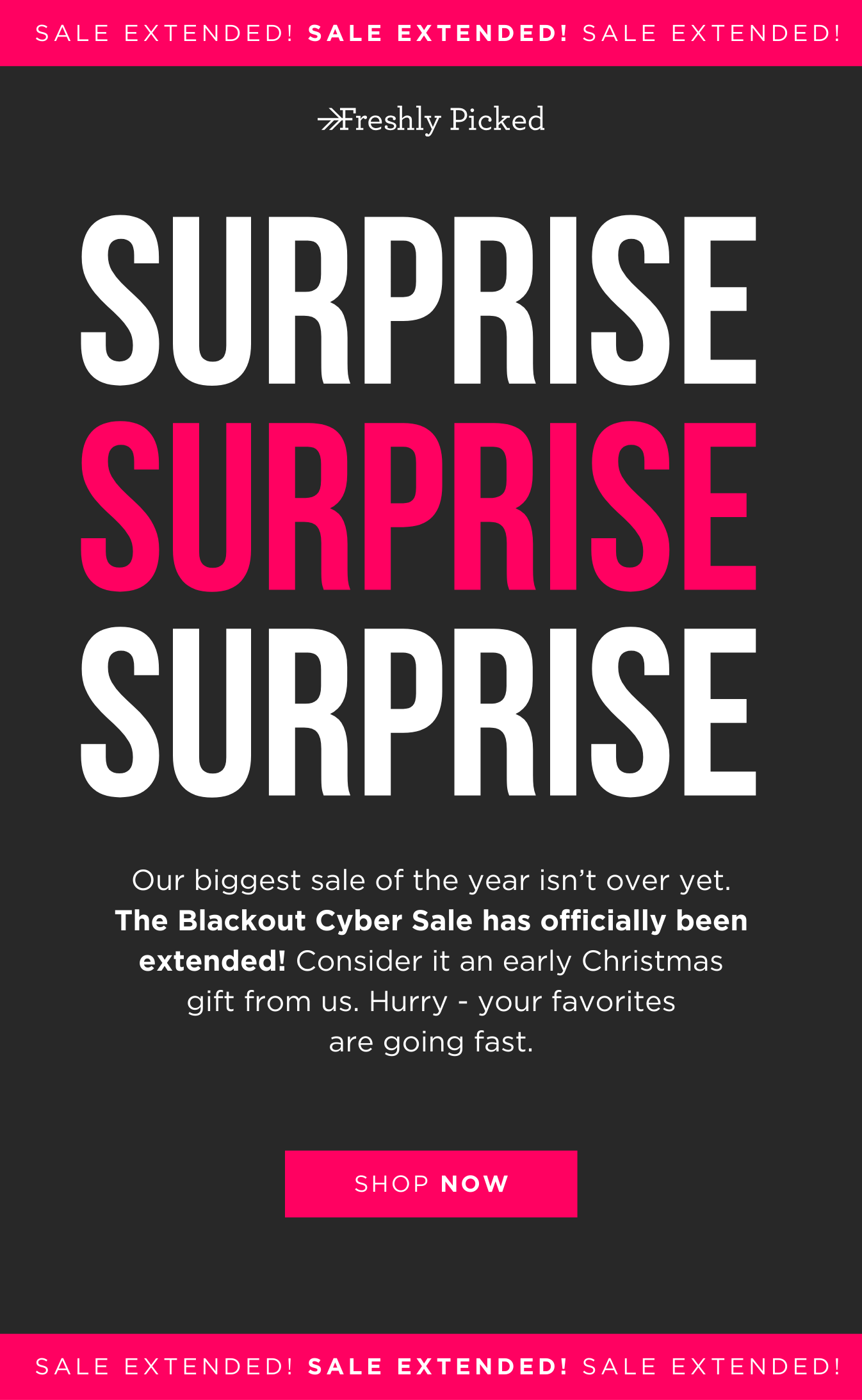 SHOP OUR BLACKOUT CYBER SALE