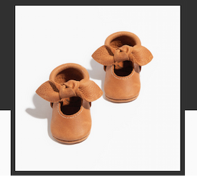 Zion Knotted Bow Baby Shoe