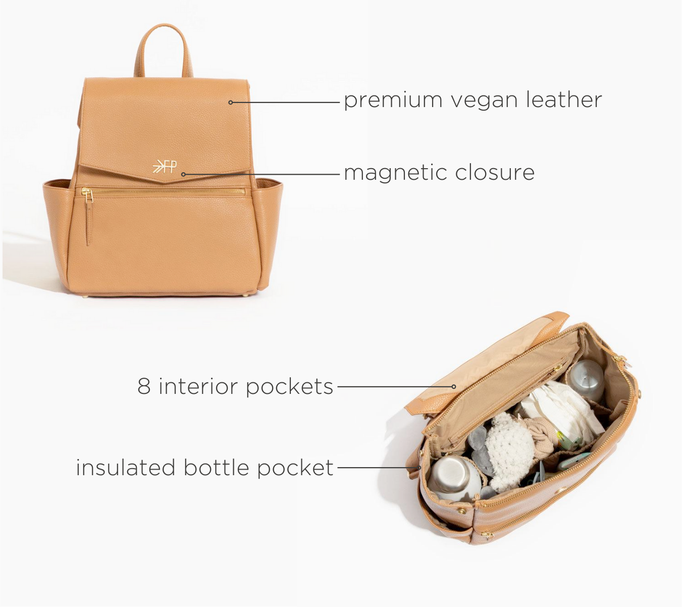 Butterscotch mini Classic Diaper Bag