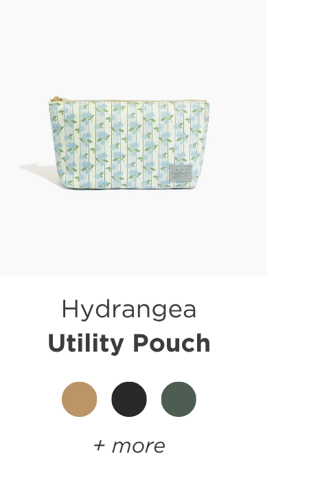 Hydrangea Utility Pouch