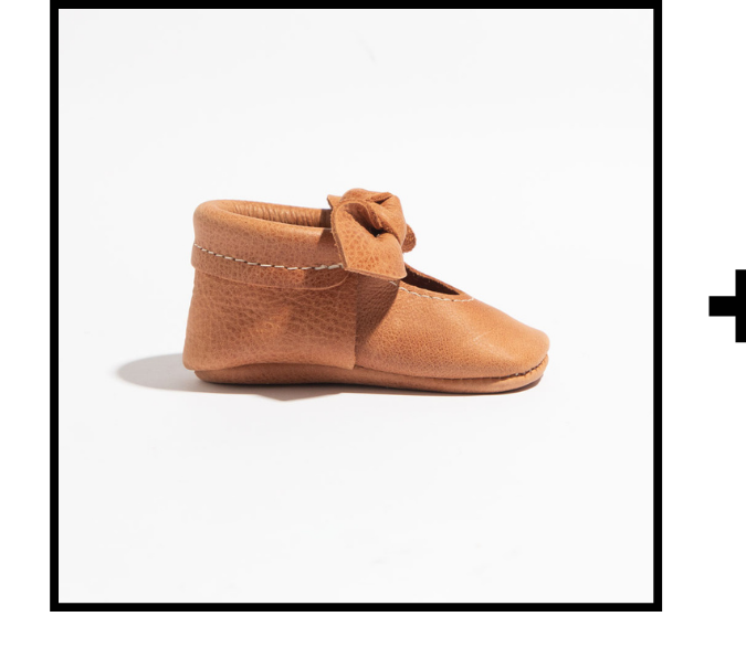 Zion Knotted Bow Baby Shoe