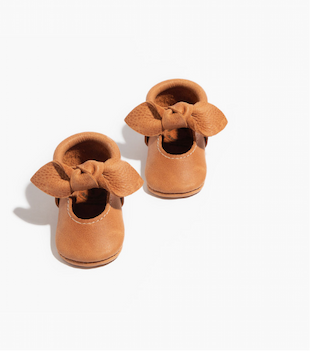 Zion Knotted Bow Baby Shoe
