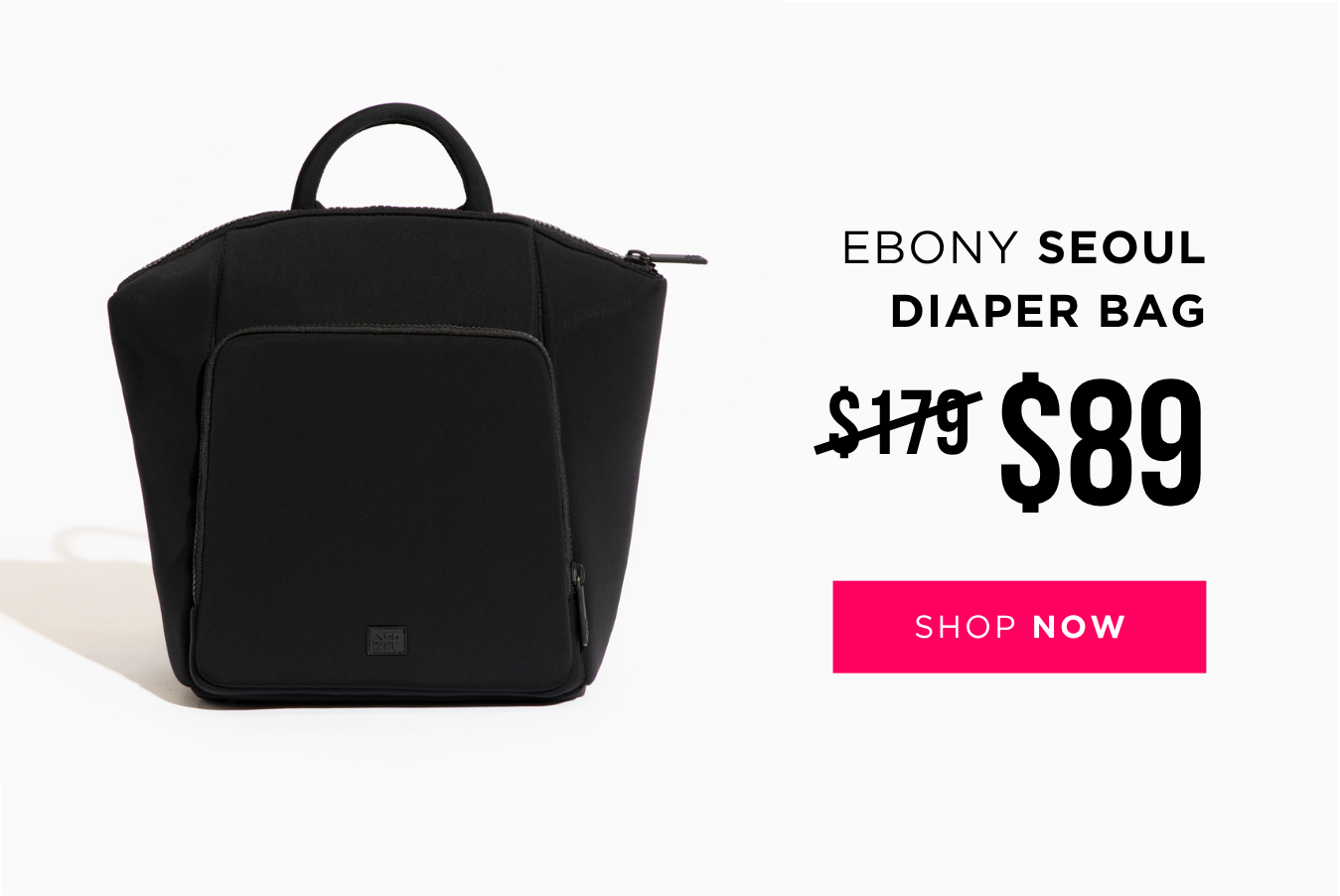 Ebony Seoul Diaper Bag