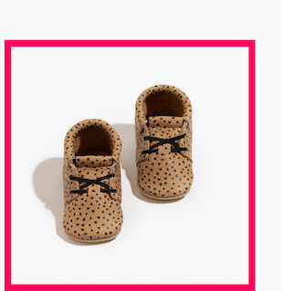 Almond Speckles Oxford Baby Shoes