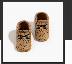 Almond Speckles Oxford Baby Shoe