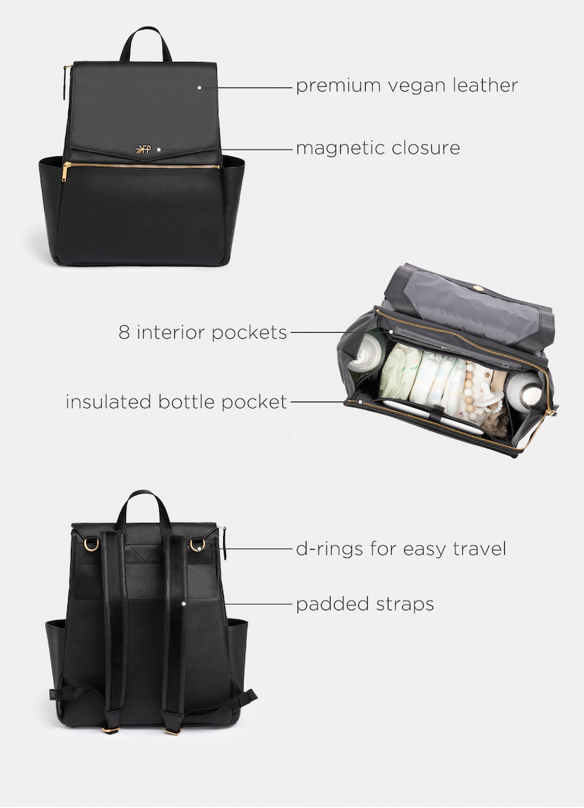 Ebony Classic Diaper Bag