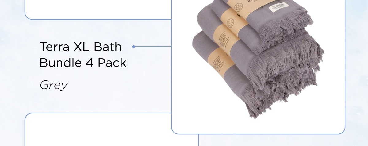 Terra Fringeless XL Bath Bundle Ivory