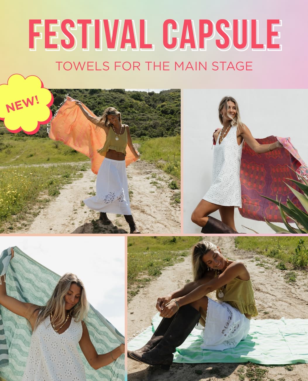 NEW! FESTIVAL CAPSULE | TOWELS FOR THE MAIN STAGE 