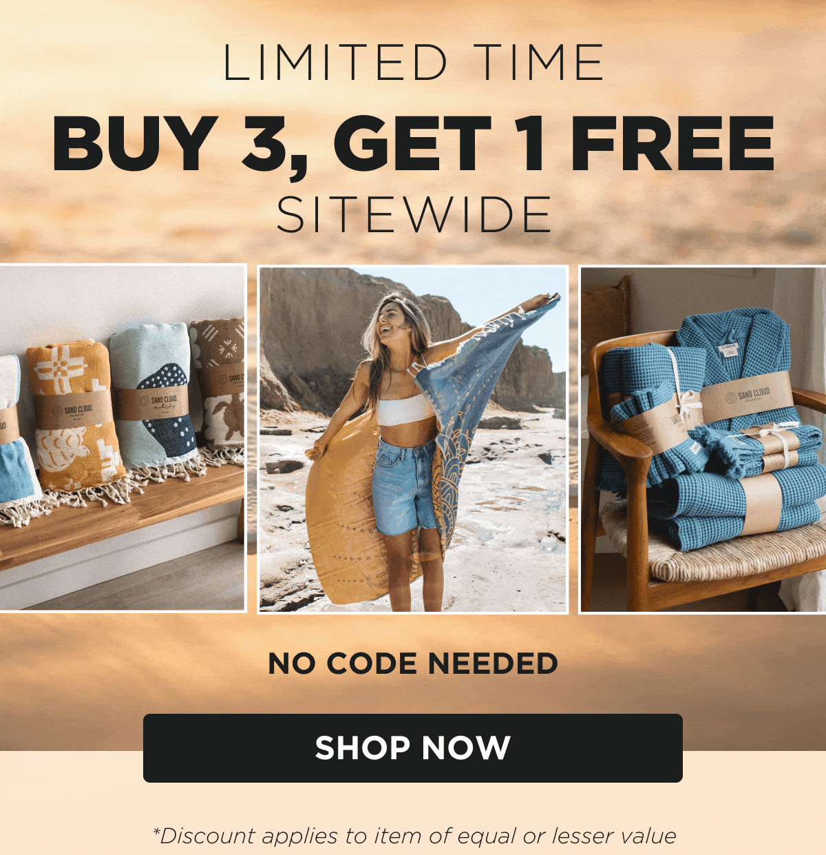 LIMITED TIME BUY 3, GET 1 FREE SITEWIDE  NO CODE NEEDED  [SHOP NOW]