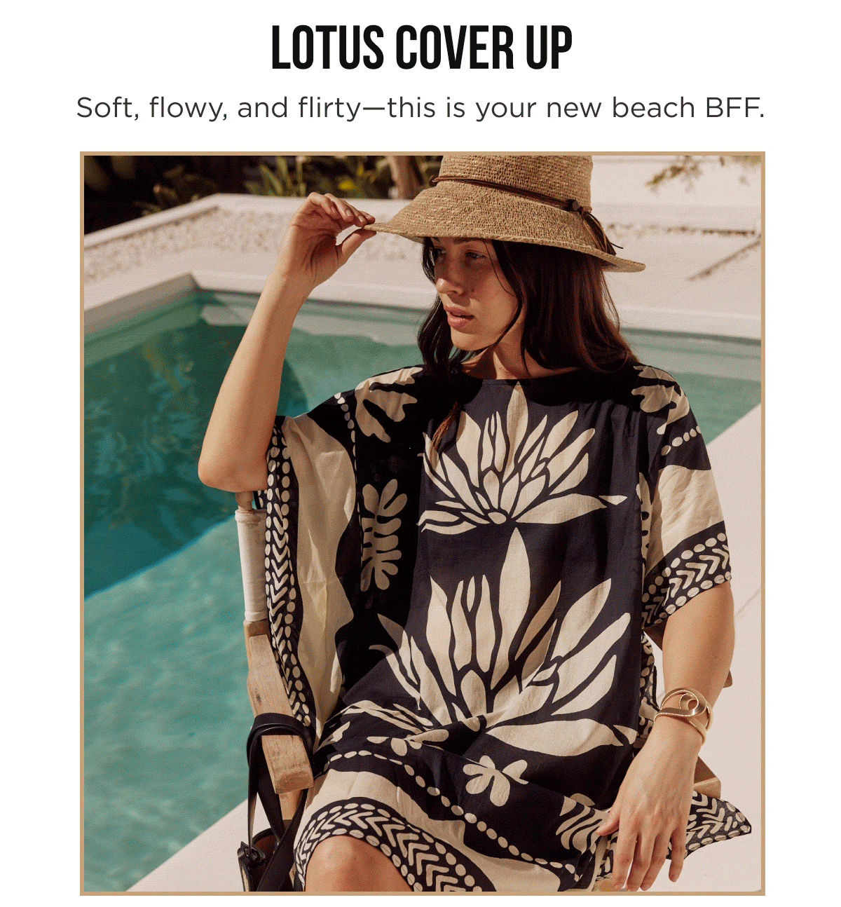 LOTUS COVER UP Soft, flowy, and flirty—this is your new beach BFF.