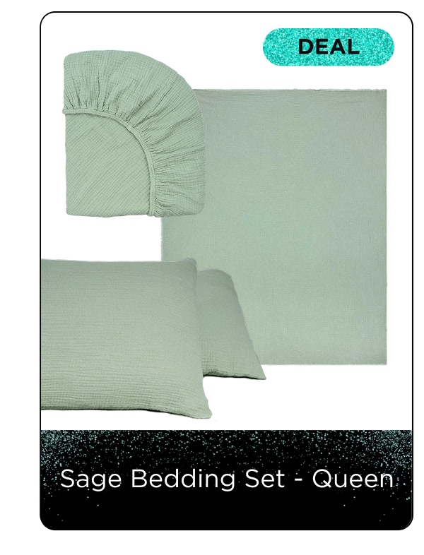 Sage Bedding Set – Queen