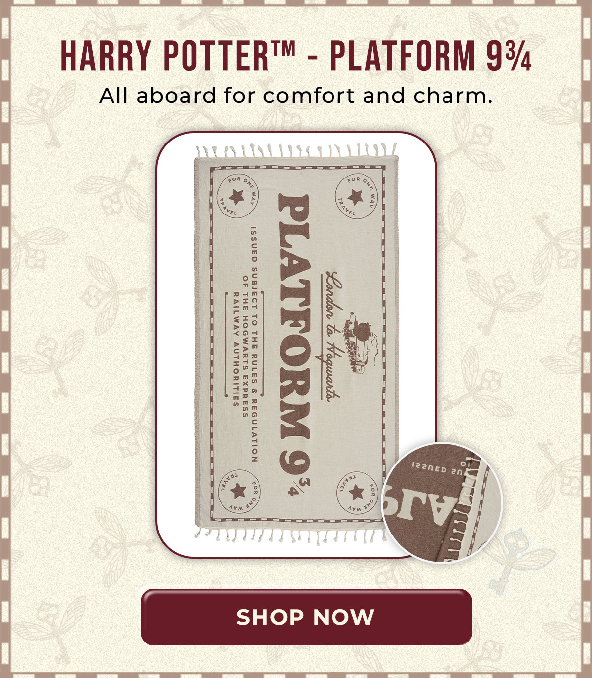 Harry Potter - Platform 9 3/4 | Shop Now