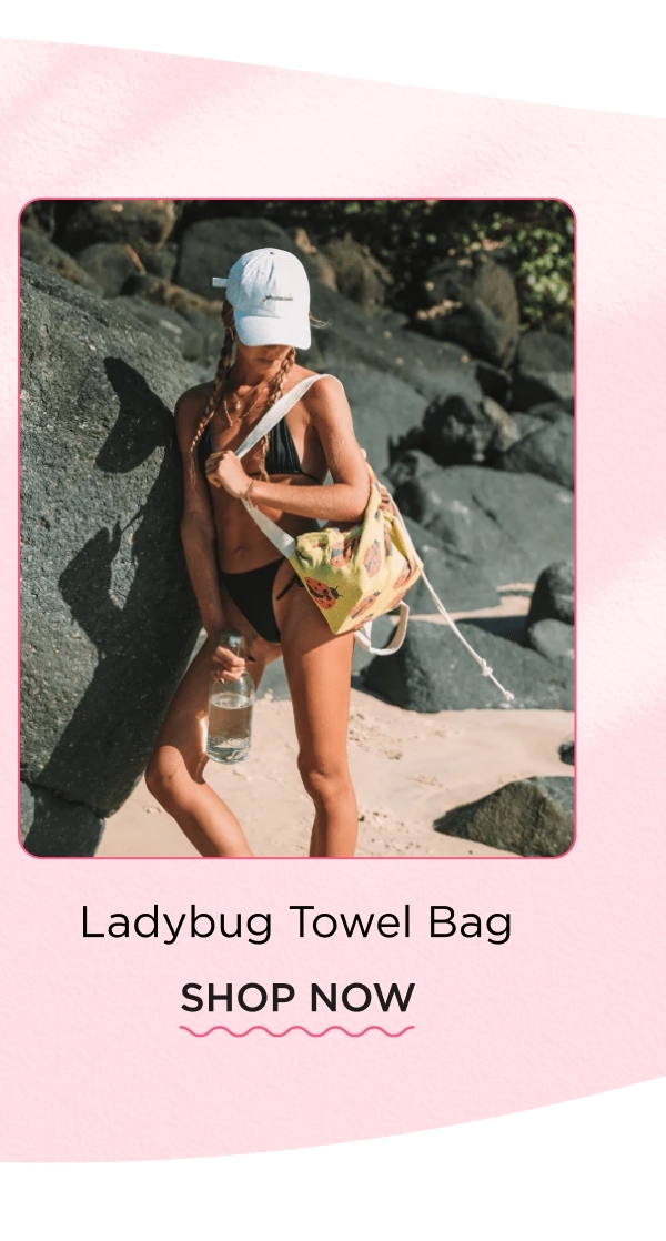 Ladybug Towel Bag