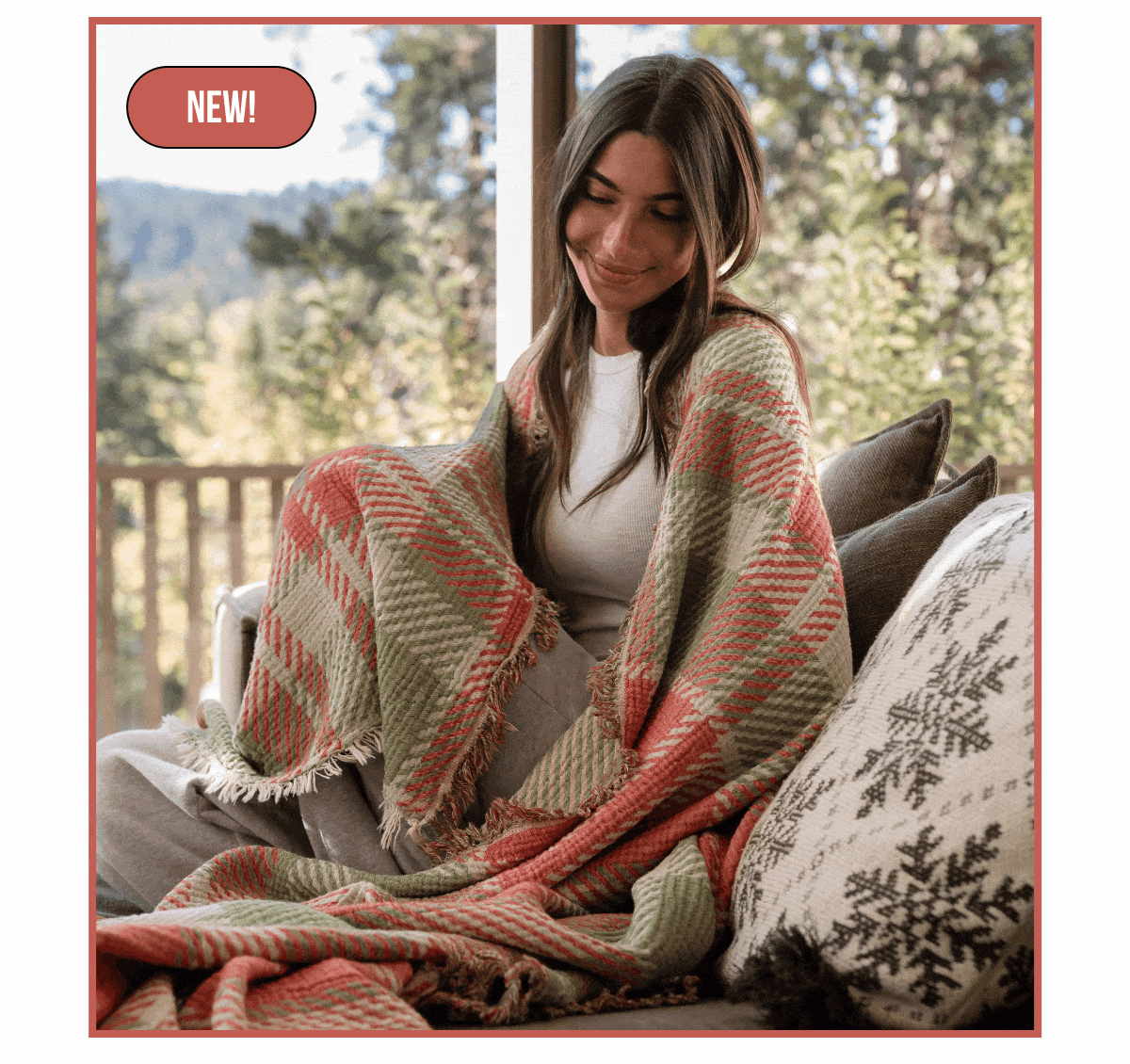 New Christmas Plaid Party Blanket