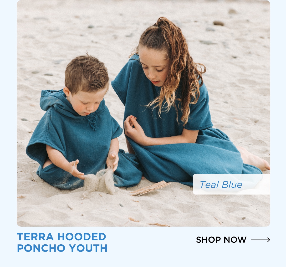 TERRA HOODED PONCHO YOUTH [SHOP NOW]