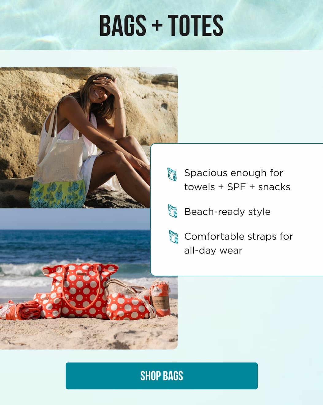 BAGS + TOTES [SHOP BAGS]