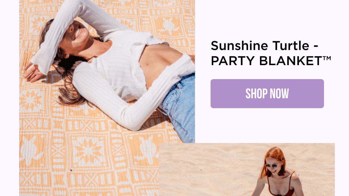 Sunshine Turtle - PARTY BLANKET™ [SHOP NOW]