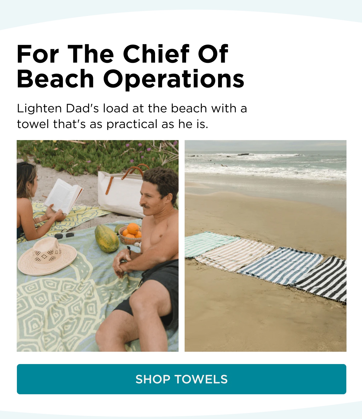 For the Chief of Beach Operations | Shop Towels