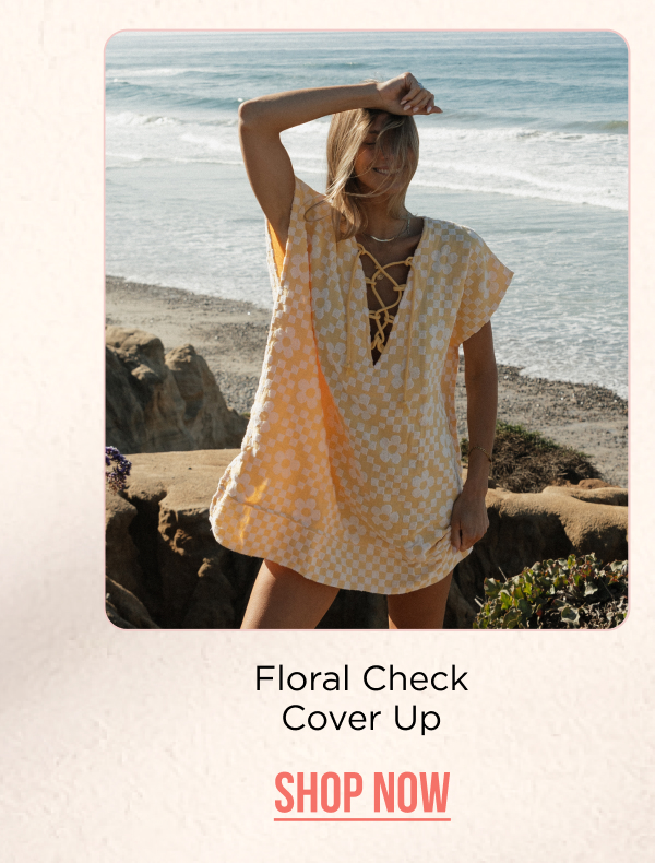 Floral Check Cover Up | Shop now