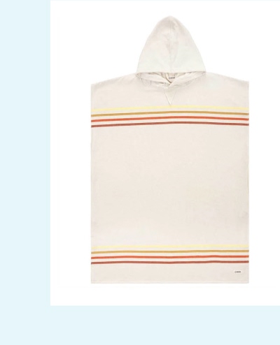 Border Classic Stripe Poncho Natural