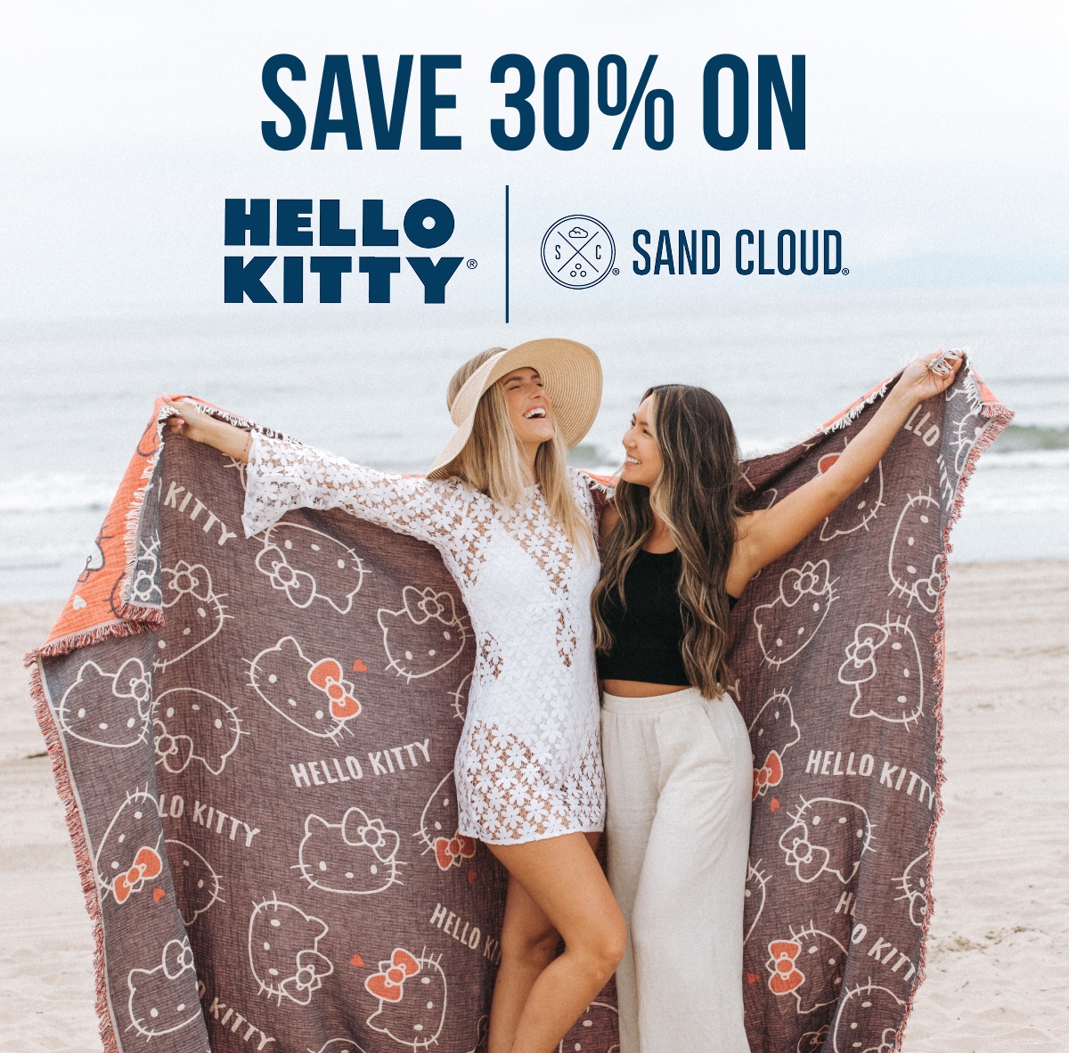 Save 30% on Hello Kitty x Sand Cloud | Shop Now
